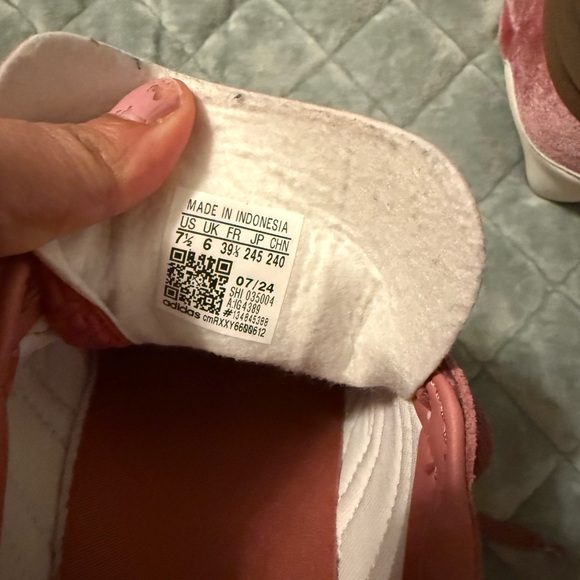 Adidas Gazelle Women's Rose Sneakers size 7.5 - Picture 6 of 6